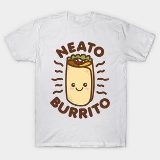 Neato Burrito Lover Cute Kawaii Funny Saying Food Pun T-Shirt